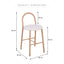 Newport Set of 2 Barstools Cream