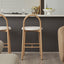 Newport Set of 2 Barstools Cream