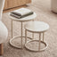 Waterfall Sonoma Side Tables Set of 2 Travertine Look