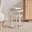 Waterfall Sonoma Side Tables Set of 2 Travertine Look