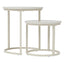 Waterfall Sonoma Side Tables Set of 2 Travertine Look