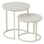 Waterfall Sonoma Side Tables Set of 2 Travertine Look