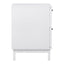 Winnie Ripple 2 Drawer Bedside Table White
