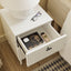 Winnie Ripple 2 Drawer Bedside Table White
