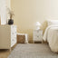 Winnie Ripple 2 Drawer Bedside Table White