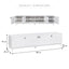 Winnie Ripple Entertainment Unit White (180cm)