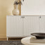 Winnie Ripple 3 Door Buffet White (160cm)