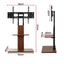 TV Stand 32-70" Wooden Tray Swivel Height Adjustable