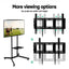 Mobile TV Stand for 32"-65" TVs Mount Bracket Portable Shelf Trolley Cart