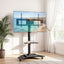 40-100" TV Stand Mount Bracket Universal Adjustable Height with Wheels