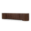 2.2m TV Entertainment Unit - Walnut