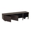 2.4m TV Unit - Dark Brown
