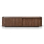 2m Wooden TV Entertainment Unit - Walnut