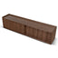 2m Wooden TV Entertainment Unit - Walnut