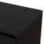 2.3m Wooden Entertainment Unit - Full Black