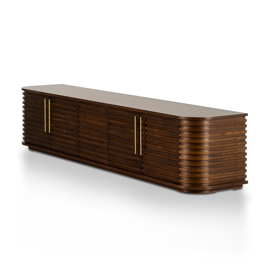 2.3m TV Entertainment Unit - Walnut