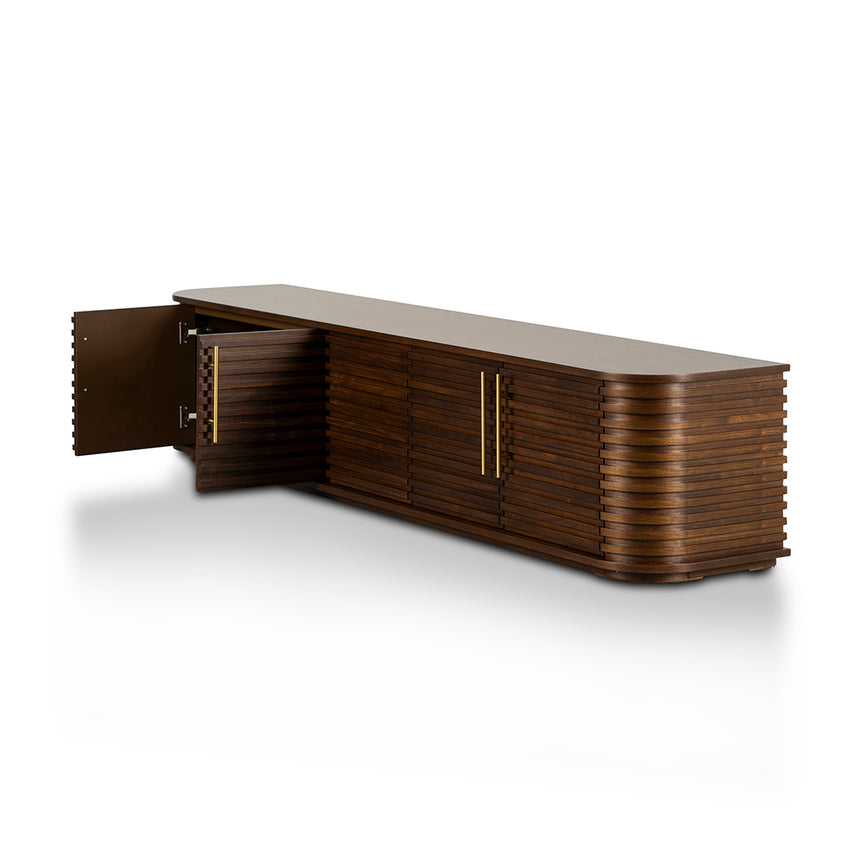 2.3m TV Entertainment Unit - Walnut