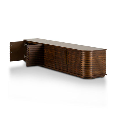 2.3m TV Entertainment Unit - Walnut