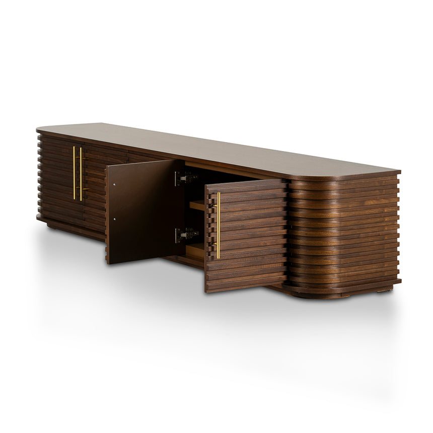 2.3m TV Entertainment Unit - Walnut