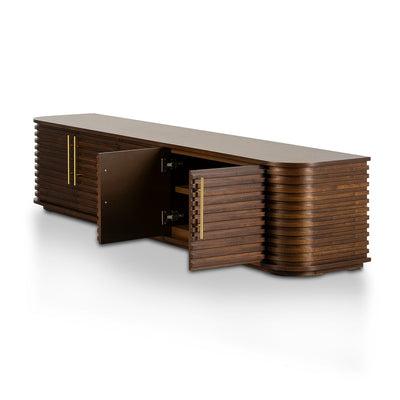 2.3m TV Entertainment Unit - Walnut