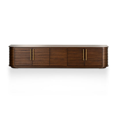 2.3m TV Entertainment Unit - Walnut