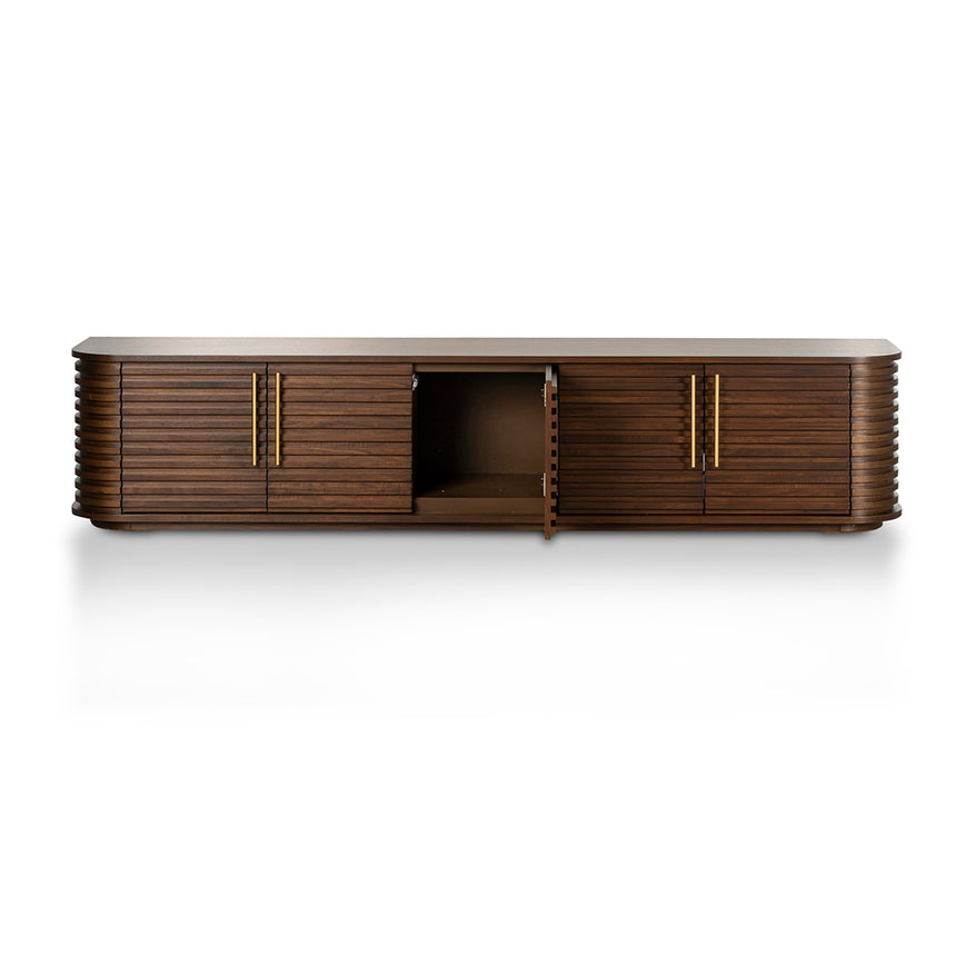 2.3m TV Entertainment Unit - Walnut