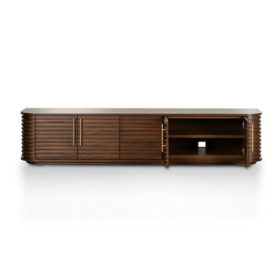 2.3m TV Entertainment Unit - Walnut