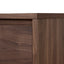 2.3m Wooden TV Entertainment Unit - Walnut
