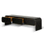 2m TV Entertainment Unit - Textured Espresso Black