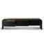 2m TV Entertainment Unit - Textured Espresso Black