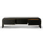 2m TV Entertainment Unit - Textured Espresso Black