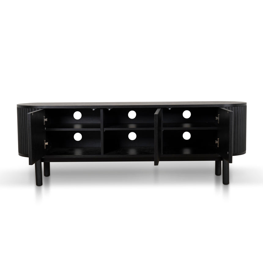 1.6m TV Entertainment Unit - Full Black