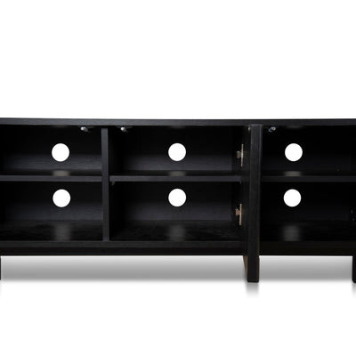 1.6m TV Entertainment Unit - Full Black