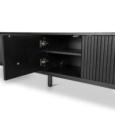 2m TV Entertainment Unit - Full Black