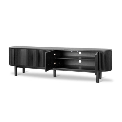 2m TV Entertainment Unit - Full Black