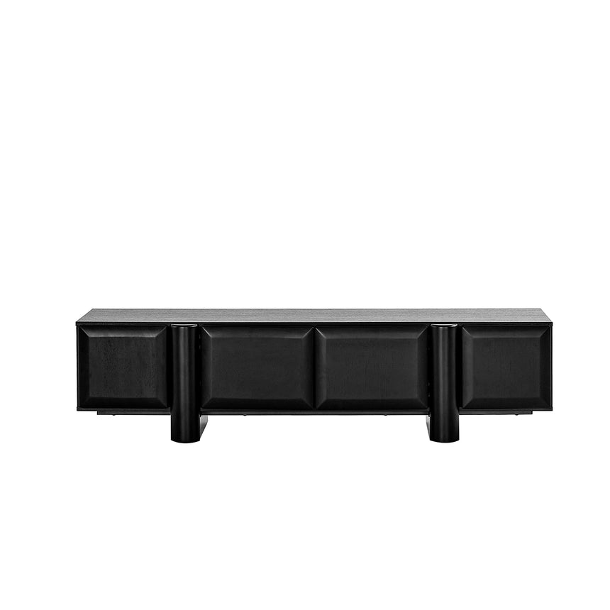 1.6m TV Entertainment Unit - Full Black