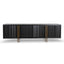 2m TV Entertainment Unit - Textured Espresso Black