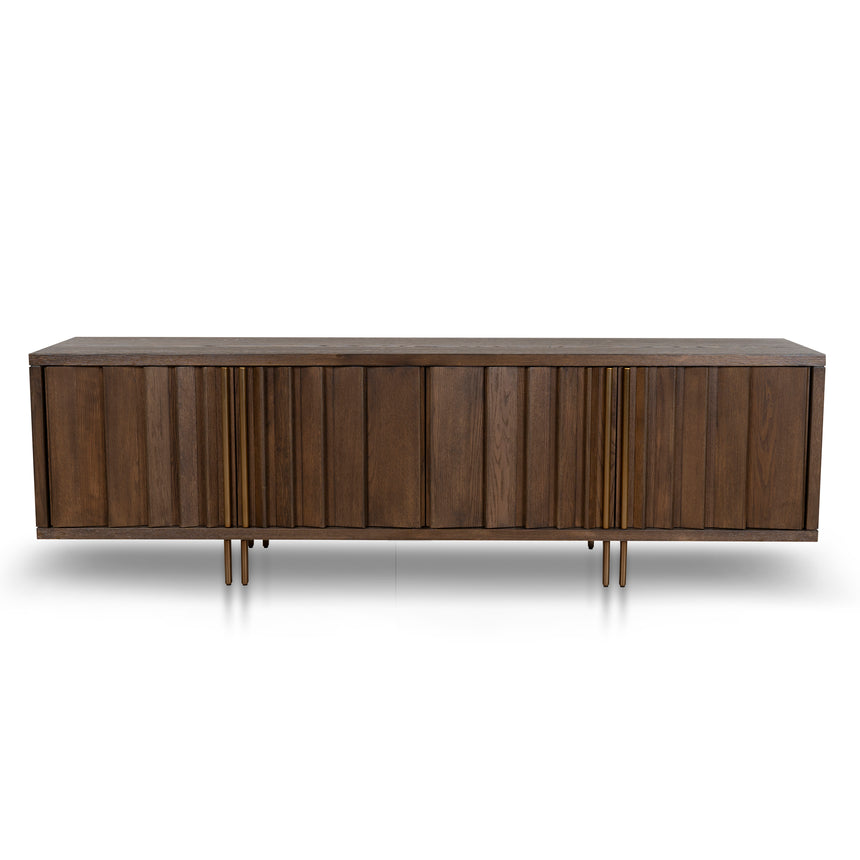 2m TV Entertainment Unit - Caramel Oak