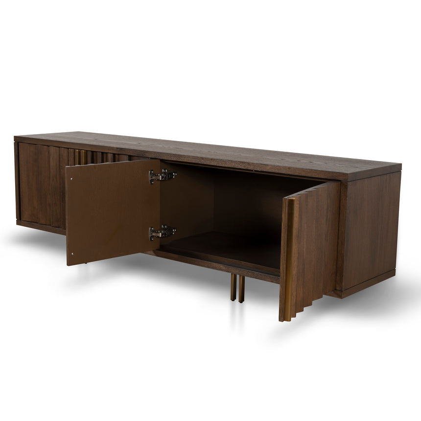 2m TV Entertainment Unit - Caramel Oak