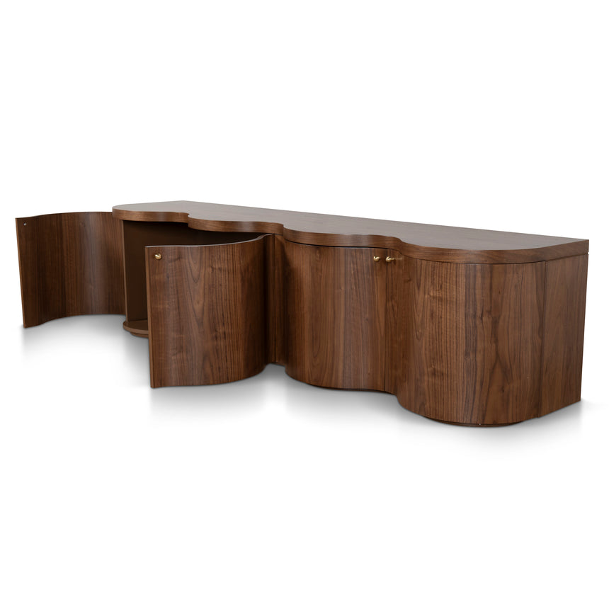 2.15m TV Entertainment Unit - Light Walnut