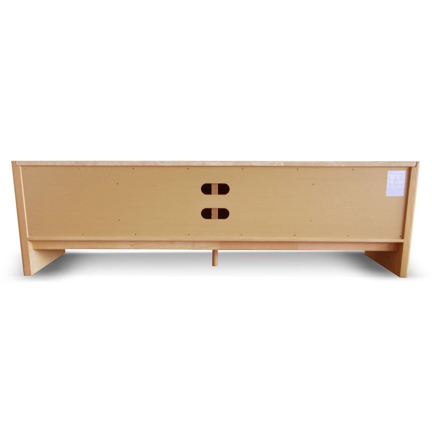 2.1m Travertine Top TV Entertainment Unit - Creme Ash