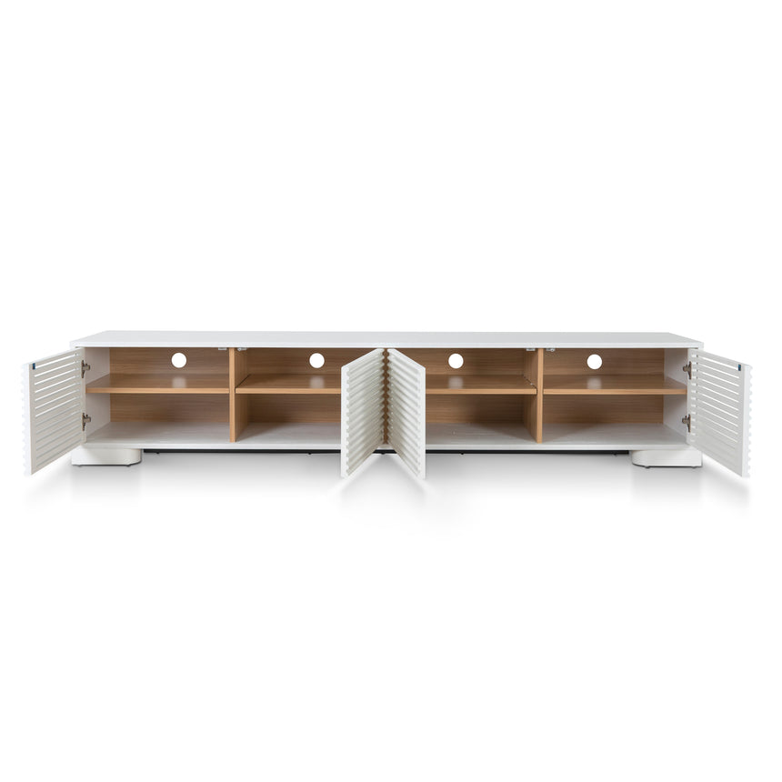 2.3m TV Entertainment Unit - White