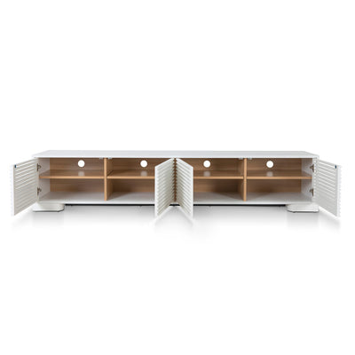 2.3m TV Entertainment Unit - White