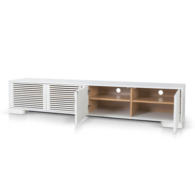 2.3m TV Entertainment Unit - White