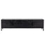 2.1m Wooden TV Entertainment Unit - Black