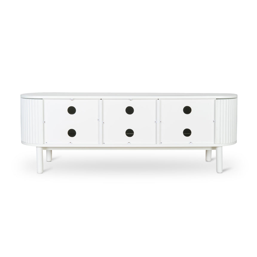 1.6m TV Entertainment Unit - Full White