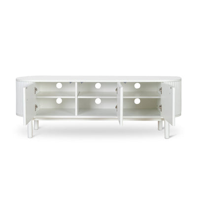 1.6m TV Entertainment Unit - Full White