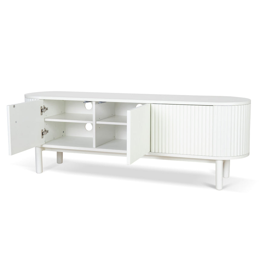 1.6m TV Entertainment Unit - Full White