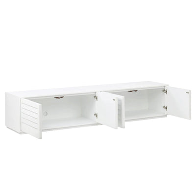 2.2m Elm TV Entertainment Unit - White