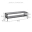 Marina Entertainment Unit Black (140cm)
